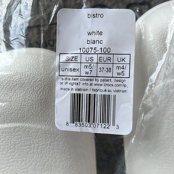 COPY - Crocs at work all white NWT women’s size 7 men’s size 5 no slip - Picture 5 of 8